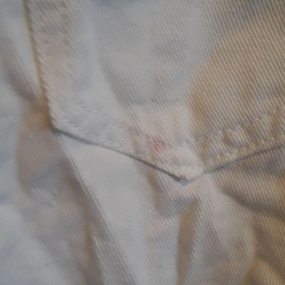 Overall white distressed shorts - Picture 6 of 8